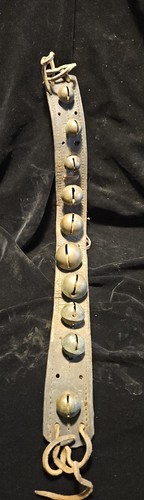 Antique graduated brass crotal - antique,