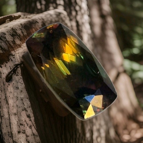 Chrome green sphene 35ct - chrome, sphene,2.35ct