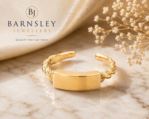 9ct yellow toe ring - toe, solid