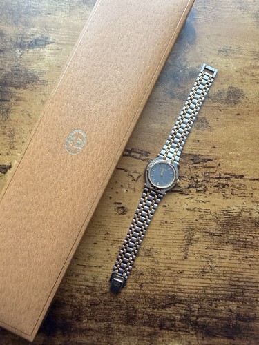 Gucci 9000l vintage two tone - gucci,