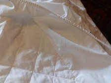 John Lewis Single Bed White Quilted Matress Protector