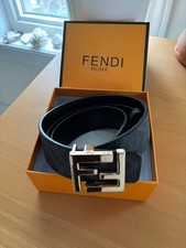 Fendi Black Leather Belt