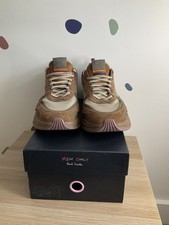 PAUL SMITH MEN’S NAGASE KHAKI SUEDE LEATHER TRAINERS UK 8 BOXED £350