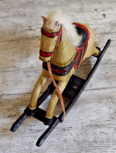 Vintage painted wooden - ,