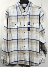 George Men's M Flannel Button