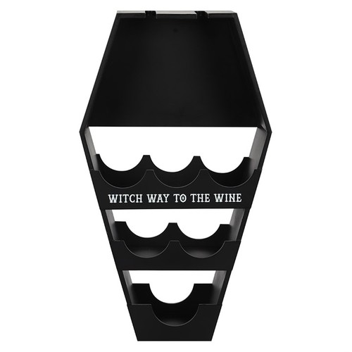 Coffin wine rack shelf gothic - wine,