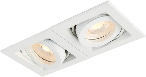 Downlight twin recessed boxed - twin,