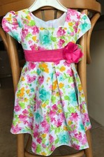 Gorgeous Jona Michelle Floral Dress with flower detail & Petticoat Age 18 Months