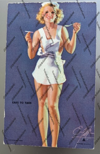 Vintage 1940s mutoscope card - vintage,