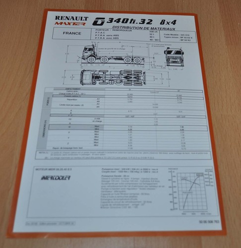 1992 renault g340 maxter 8x4 - 1992,