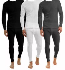Mens Long Johns Thermal Set Long Sleeve Top Bottom Warm Underwear Baselayer Set