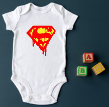 superman fun Baby Grow / body