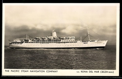 Passenger ship reina del - ship, ss