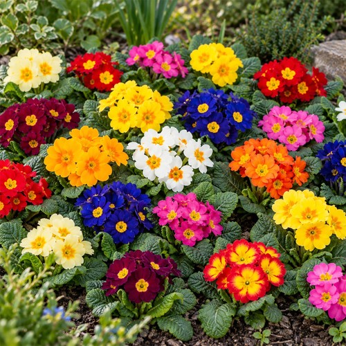 Primrose mix assorted garden - primrose,