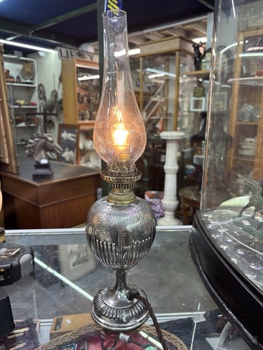 Silver plated and brass oil - silver,