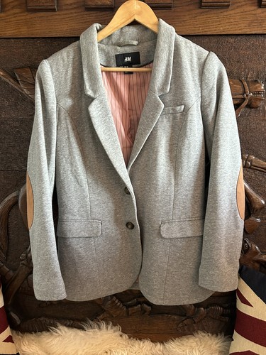 Grey jacket blazer brown - h&m,