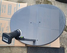 Satellite Dish with Quad LNB for Sky HD Freesat Multiroom Zone 1 or 2 60cm Sky+