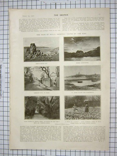 Old antique print - print, 1902