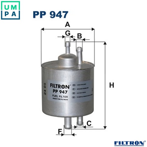 Fuel filter 947 for - filter, pp