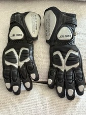 VGC Kushitani SGL-4 GTX Leather Goratex Motorcycle Gloves Size Small 7.5