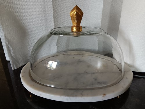 Oval marble cake cheese plate - marble,