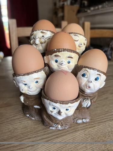 Vintage monk friar - egg, cup