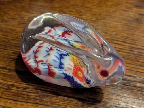 Art glass rabbit - glass, ornament