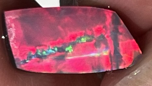 Black opal doublet polished - black,