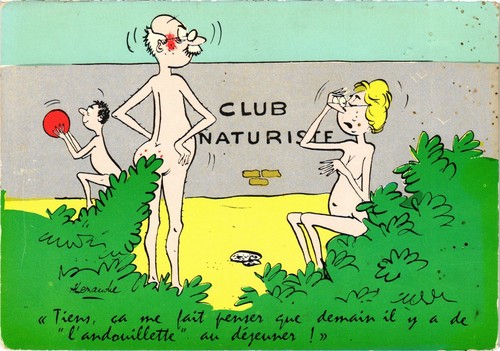 Cpm naturists humor pin up - humor,