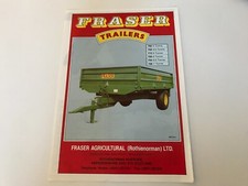 Fraser Agricultural dropside trailer sales leaflet. Excellent condition