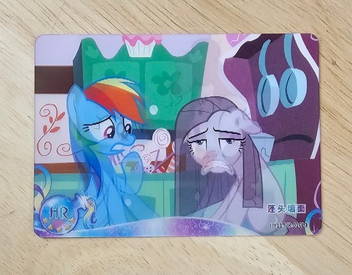 Little pony card - card, rainbow