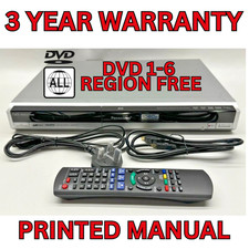 Panasonic DMR-EX77 SILVER Freeview DVD / HDD Recorder HDMI Remote Multi Region