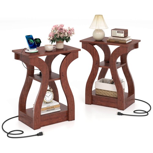 End tables charging station - end, w/charging
