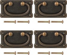 4Pc Drawer Pulls - Antique