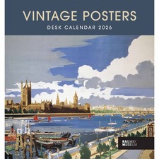 National Railway Museum, Vintage Posters Easel Desk Calendar 2026 - Transport