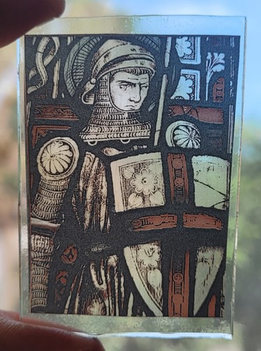 Stained glass george - st,