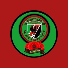 GLENTORAN FC  58mm ROUND BADGE