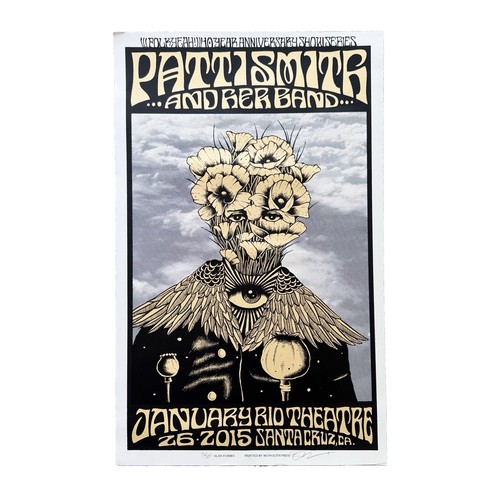 Patti smith concert poster rio - patti,