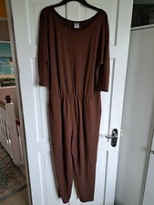 KIM & CO Brown Longsleeve Jumpsuit Size XL