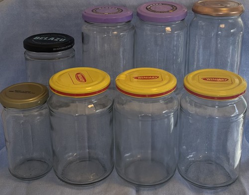 Empty jam jars clear - jam,