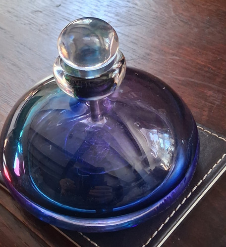 Art glass perfume bottle - perfume,