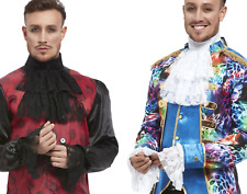 Cravat & Cuff Set Austin Powers Mens 1980s 70s Fancy Dress Vampire Carinval