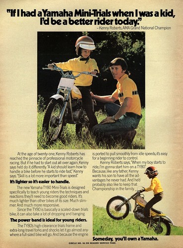 1974 yamaha ty80 mini trials - yamaha,
