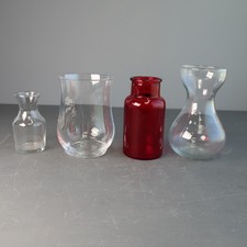 4 Assorted Small Glass Bud