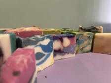 NATURAL HANDMADE SOAP, off - cuts 1.9 kg (Around 18 Soap Bars Different shapes)