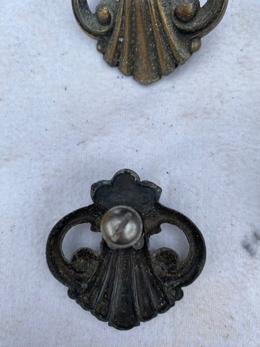 1950s metal drawer pull - drawer,