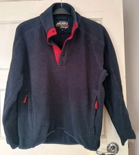 MUSTO SNUGS Vintage Fleece Polartec Top Snap Fasteners Sz Small