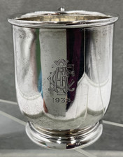 Hallmarked silver christening - silver,