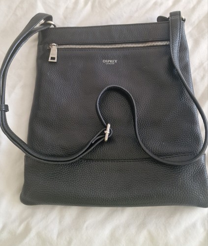 Osprey black crossbody handbag - black,