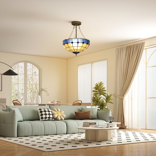 Tiffany style ceiling light - ceiling,